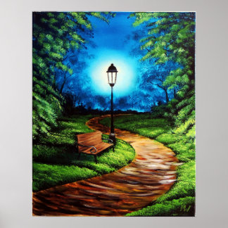 Affiche Une lumière sur mon chemin