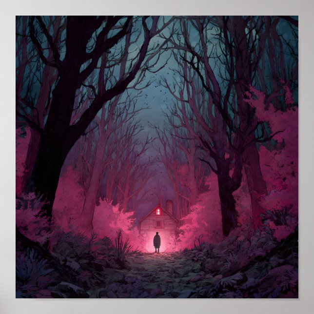 Affiche Une maison dans les bois (Devant)
