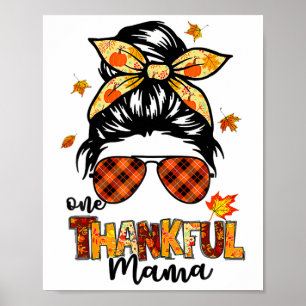 Affiche Une Mama Gentil Drôle Mâle Mâle Bun Automne Que