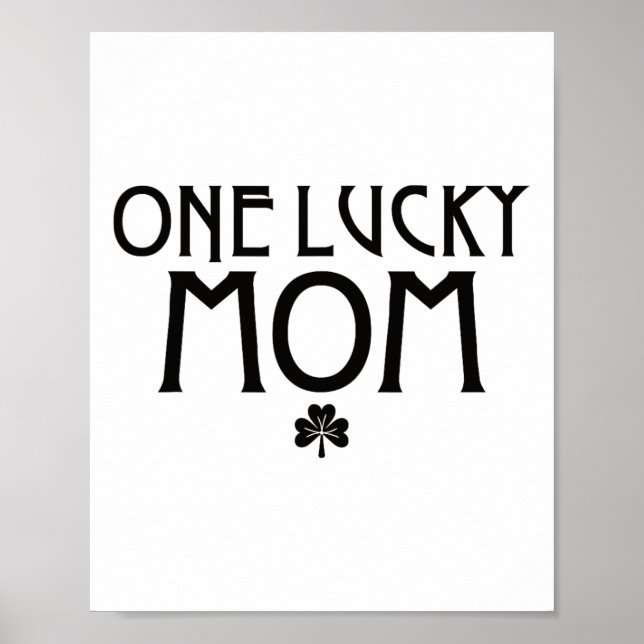 Affiche Une Maman Chanceuse St Patricks Day  (Devant)