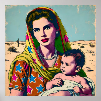 Affiche Une maman dans le désert