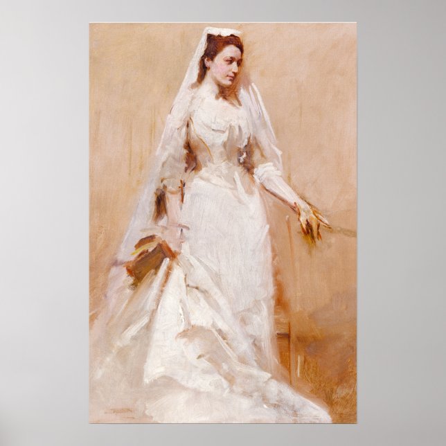 Affiche Une mariée, peinture célèbre (Devant)