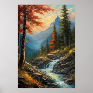 Affiche Une mélodie de Woodland, Rocky Cascade