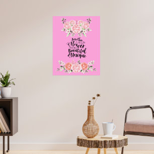 Affiche Une Mère Est Comme Une Fleur