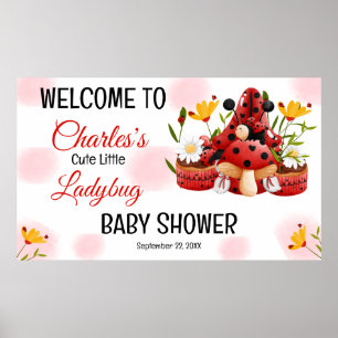 Affiche Une Mignonne Petite Ladybug Est En Chemin De Baby 