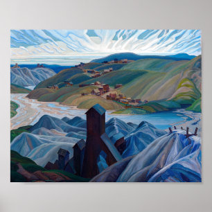 Affiche Une mine d'argent du Nord Franklin Carmichael