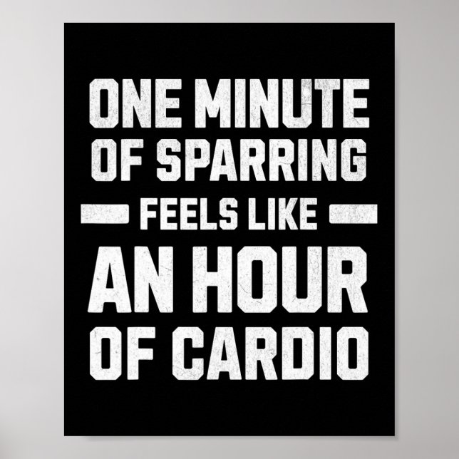 Affiche Une Minute De Sparring Ressemble À Une Heure De Ca (Devant)