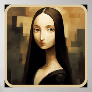 Affiche Une Mona Lisa réimaginé, un classique mais aussi n