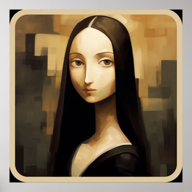 Affiche Une Mona Lisa réimaginé, un classique mais aussi n (Devant)