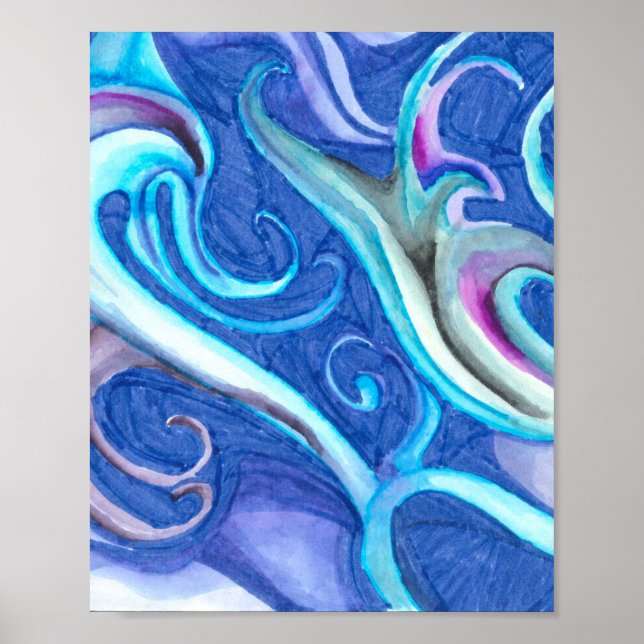 Affiche Une mystérieuse scène sous-marine (Devant)