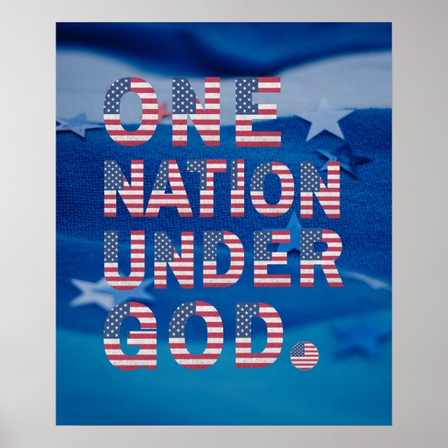 Affiche Une Nation Sous Dieu. (Devant)