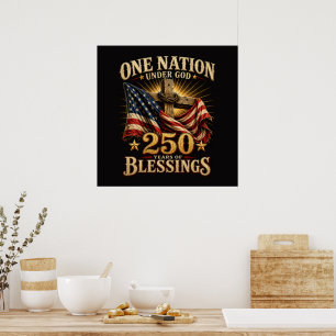 Affiche Une nation sous Dieu 250 ans