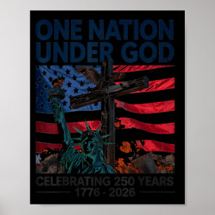 Affiche Une nation sous Dieu 250 ans 250e anniversaire