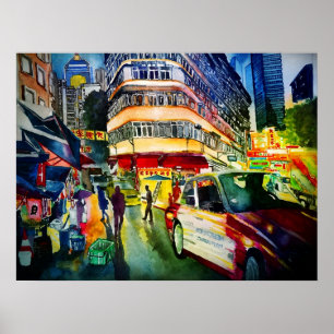 Affiche Une nuit à hong kong