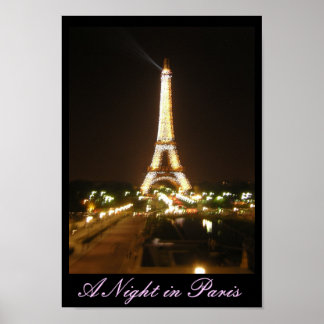Affiche Une nuit à Paris