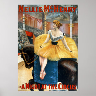 Affiche Une nuit au Circus Matte Print