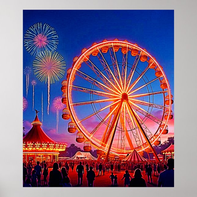 Affiche Une nuit de lumières festives (Devant)