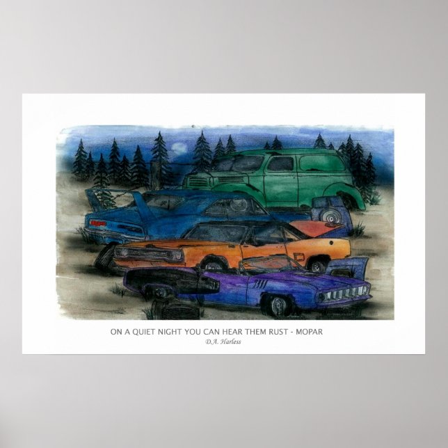 AFFICHE UNE NUIT TRANQUILLE VOUS POUVEZ LES ENTENDRE RUST  (Devant)