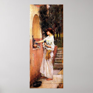 Affiche Une offrande romaine par John William Waterhouse
