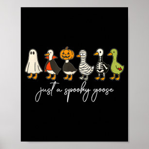 Affiche Une Oie Effrayante Halloween Oie Drôle Drôle