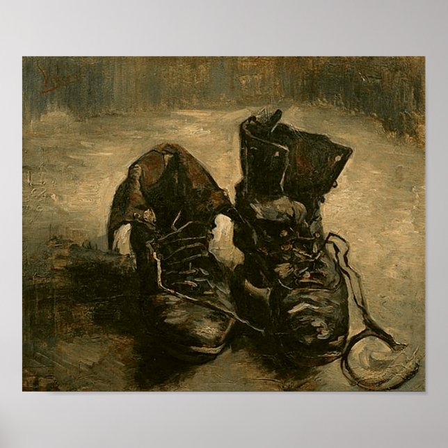 Affiche Une paire de chaussures, Vincent van Gogh (Devant)