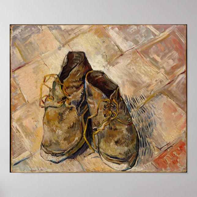 Affiche Une paire de chaussures, Vincent van Gogh (Devant)