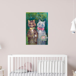 Affiche Une paire heureuse Louis Wain