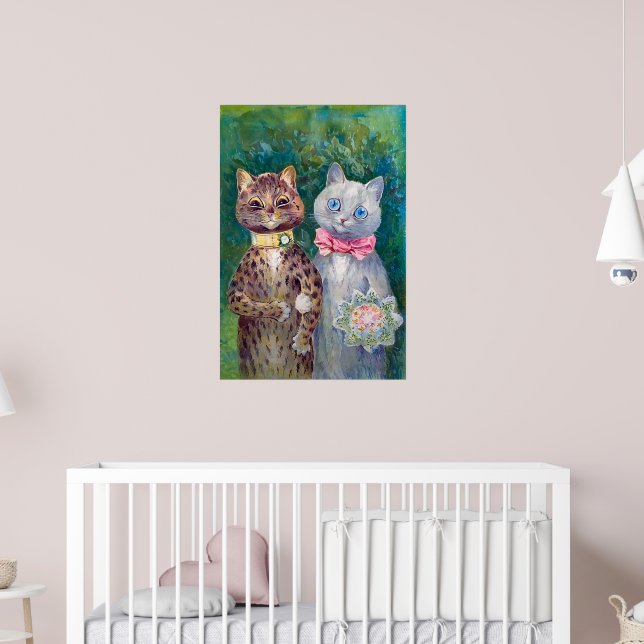 Affiche Une paire heureuse | Louis Wain | (Pépinière 2)