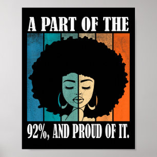 Affiche Une Partie Des 92% Et Fier De Il Cite Black Uni-