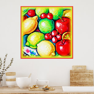 Affiche Une Peinture Fruite. Commandez dès maintenant 