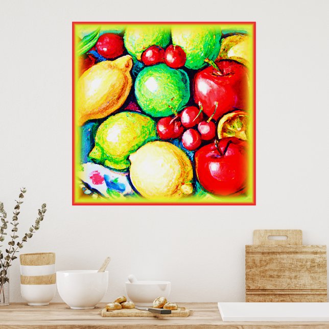 Affiche Une Peinture Fruite. Commandez dès maintenant  (Cuisine)