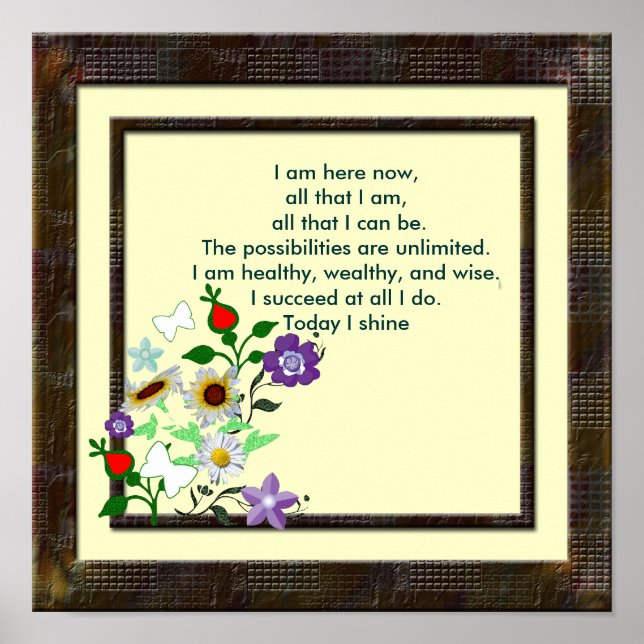 Affiche Une pensée pour le jour (Devant)