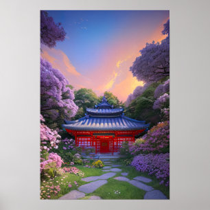 Affiche Une perle cachée dans le jardin serein