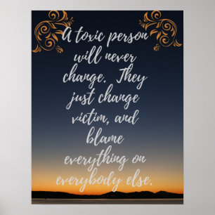 Affiche Une personne toxique Wood Wall Art