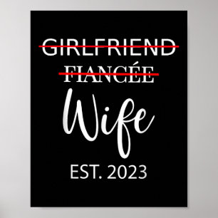 Affiche Une Petite Amie, Une Femme Mariage De La Fiancée,