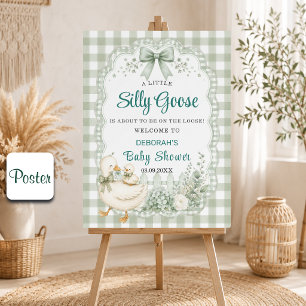 Affiche Une petite Baby Shower Cottagecore de petite oie v