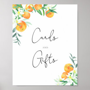 Affiche Une petite carte de cadeaux et de mignardise pour