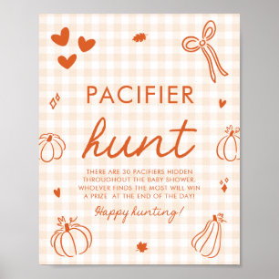 Affiche Une petite chasse à la tétine de citrouille Jeu de