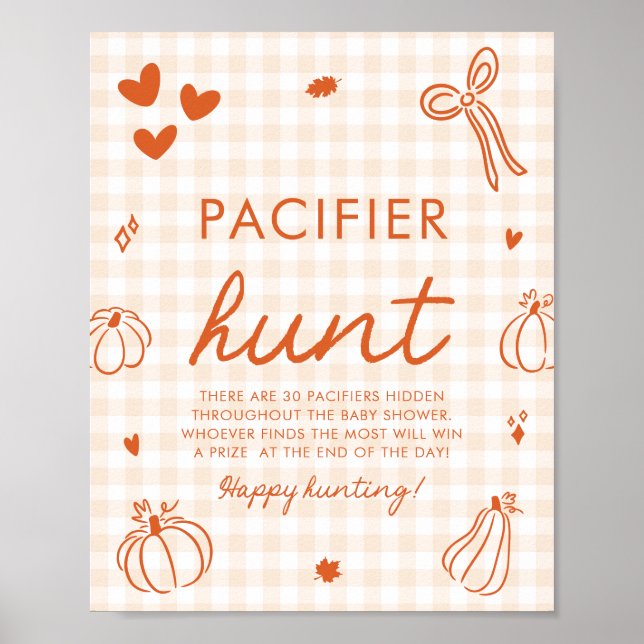 Affiche Une petite chasse à la tétine de citrouille Jeu de (Devant)