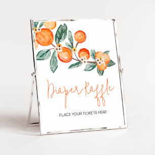 Affiche Une petite croûte est sur le chemin Orange Diaper