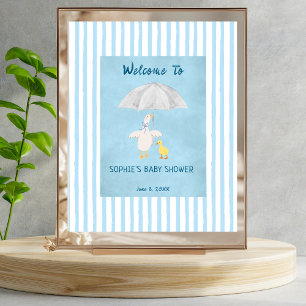 Affiche Une petite oie arrive Baby Shower Bienvenue