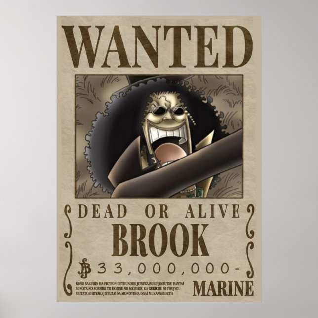 Affiche Une pièce Brook 1er recherchée (Devant)