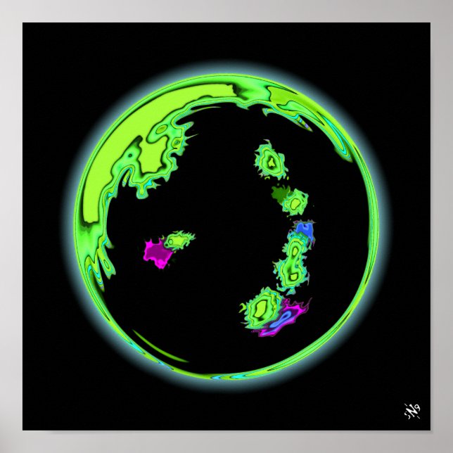 Affiche Une planète - exoplanètes v1 (Devant)