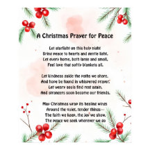 Une prière de Noël pour la paix