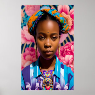Affiche Une princesse africaine portant une chemise