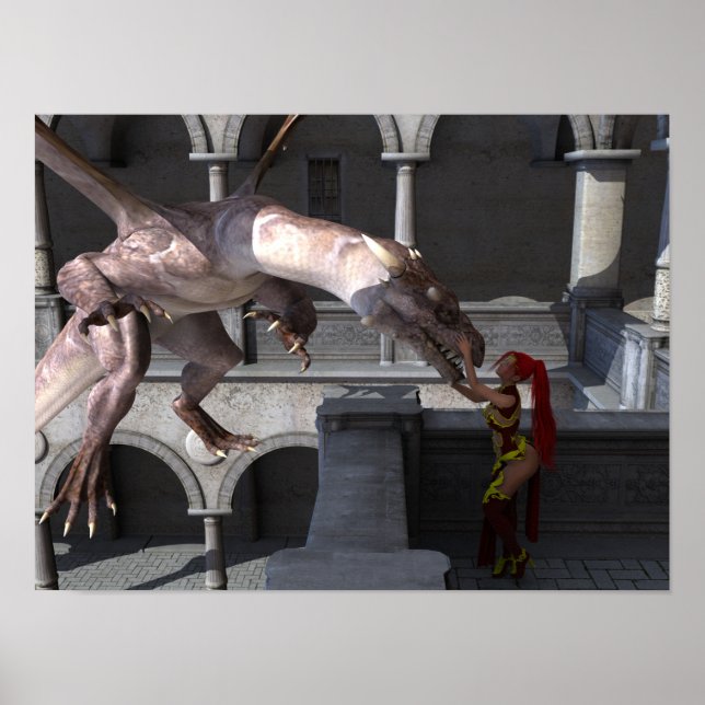 Affiche Une princesse et son dragon (Devant)