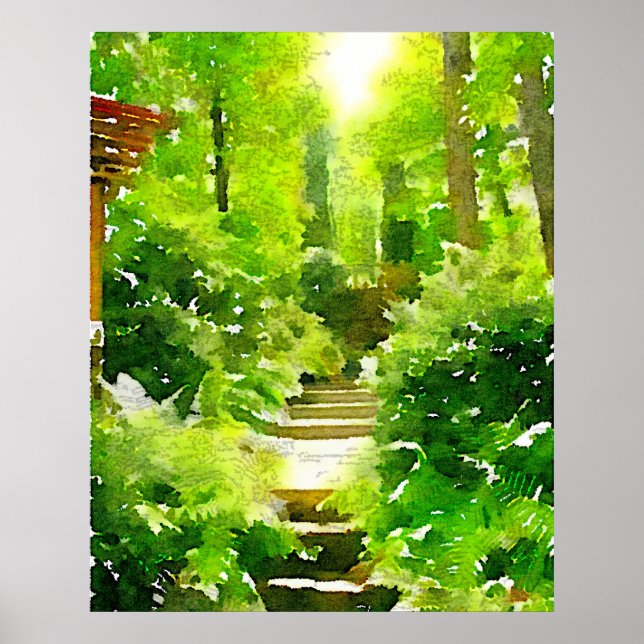 Affiche Une promenade parmi les fougères (Devant)