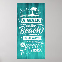 Une promenade sur la plage est toujours une bonne 