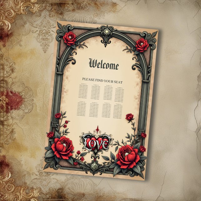 Affiche Une romance gothique. Un style gothique et orné (Créateur téléchargé)