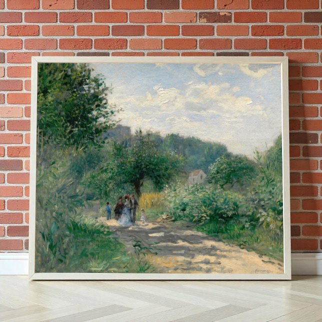 Affiche Une route à Louveciennes par Auguste Renoir, Art n (Créateur téléchargé)